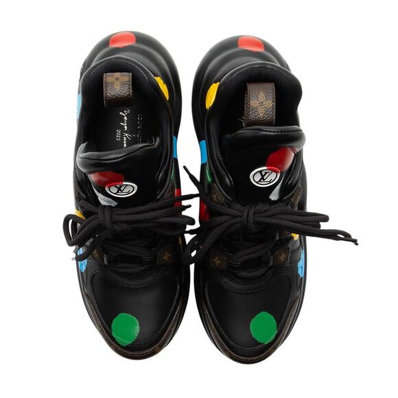 Louis Vuitton x YK Monogram Canvas Dots Archlight Sneakers - Size 7 / 37 - Picture 5 of 8